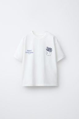 EMBROIDERED AND SLOGAN T-SHIRT - Zara фото 5