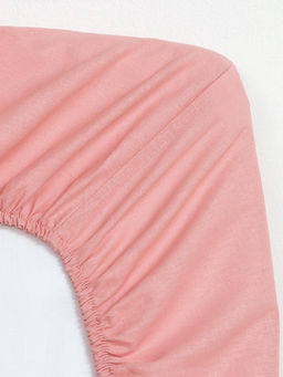 Простыня на резинке Этель 180х200х25, цвет розовый, 100% хлопок, бязь 125г/м2  фото 9