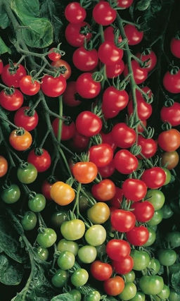 Томат СВИТ ЧЕРРИ F1 Куст, как новогодняя ёлка, увешан кистями гирляндами! И на стол и в засол!