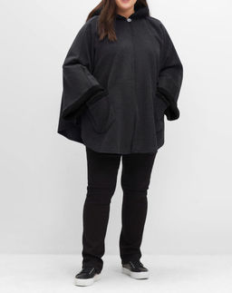 Накидка, цвета антрацита - Sheego фото 6