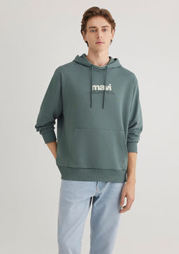 Mavi Logo Bask?l? Yesil Sweatshirt