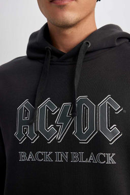 Толстовка AC/DC стандартного кроя с капюшоном - Defacto фото 8