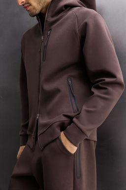 TECHNICAL ZIP-UP HOODIE - Zara фото 6
