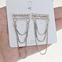 Серьги длинные на гвоздиках арт. 11 6670 (id 246102) - Rada фото 3