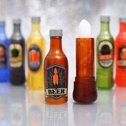 Цена за 24 шт. Бальзам для губ Beer, микс ароматов