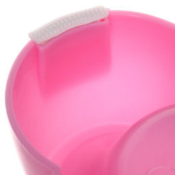 Цена за 3 шт. Миска пластиковая "Доги" 21,18,5*4,8см цвет розовый/700мл