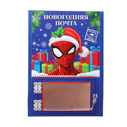 Коробка новогодняя подарочная «Сказочная почта» 20×28×10 см, Человек паук
