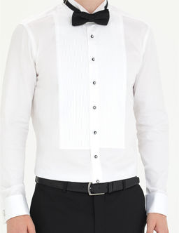 Beyaz Slim Fit Smokin G_mlek