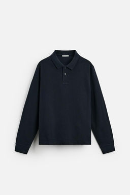TEXTURED PIQUE POLO SHIRT - Zara фото 6