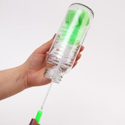 Ёршик для бутылочек Крошка Я, с губкой, МИКС