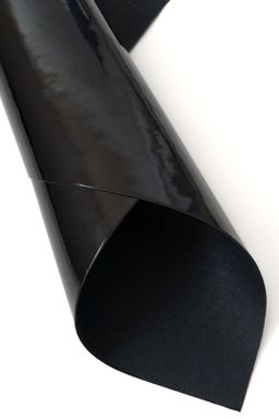 Кожзам лаковый А4 (5 листов) SF-5833, черный №1