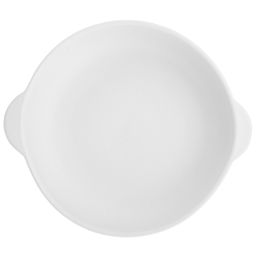 Сланец 3D Блюдо фарфоровое 301х264х68мм, 2,35л, с ручками, белый, сияющая глазурь, рельефный декор (Китай) - Домашняя мода фото 3