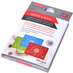 30495-1 Коврик силикон 38х28см.красный MB (х72) - Mayer&boch фото 4