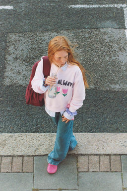 TULIP PRINT SWEATSHIRT - Zara фото 6