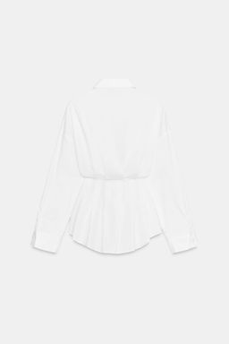 PLEATED POPLIN SHIRT - Zara фото 9