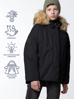 КУРТКА 4з4524 черный шоколад