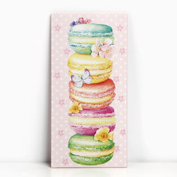 Цена за 10 шт. Конверт для денег Макаруны, 16.5?8 см