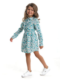 Платье с длинным рукавом UD 6022 цветы - Mini maxi фото 5