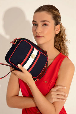 Женская темно-синяя сумка через плечо - U.s. polo assn фото 2