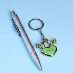 Набор подарочный 2в1 (ручка, брелок сердечко) микс - Simaland фото 2