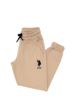 Светлые спортивные штаны цвета хаки для мальчиков - U.s. polo assn фото 2