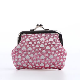 Кошелёк-монетница на фермуаре, 9?1.5?6.5 см, блестящий, с принтом, МИКС