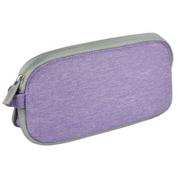 Пенал школьный Феникс+, арт.68383/ 25 СИРЕНЕВЫЙ (без наполнения, 21x9x2 см, полиэстер, молния, дно с