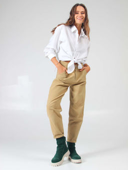 Ботинки EDART 233.1541 be. Зеленый замша/байка - Ed'art фото 7