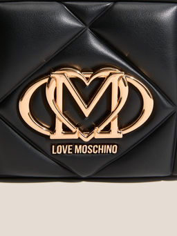 Кросс-боди LOVE MOSCHINO EMBOSSED Q Артикул 4561049, черный  фото 2
