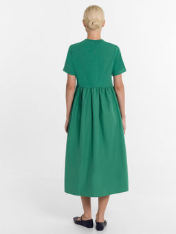 Платье Mark Formelle 152636 из хлопка зеленый  фото 3
