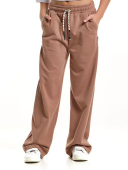 Брюки для девочки палаццо 22-8027 кофе - Mini maxi фото 5