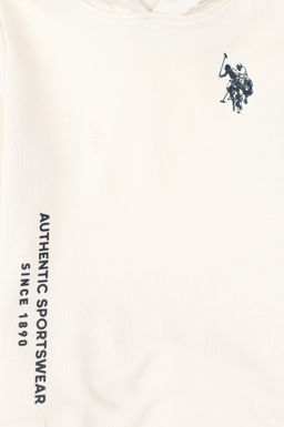 Кремовый свитшот для мальчика Неожиданная скидка в корзине - U.s. polo assn фото 4