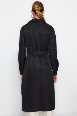 Trendyolmilla Bej Kusakl? Su Itici Uzun Trenckot TWOAW24TR00003  фото 11