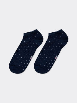 Цена за 5 пар! Носки женские короткие в темно-синем оттенке - Mark formelle фото 3