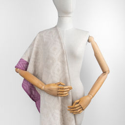 Полотенце 18с104-ШР/у/ст 65*130 "Узор-1" цв.1 сирень рис 523