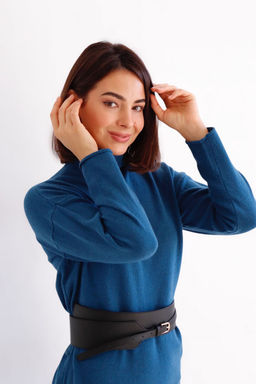 Martichelli Платье вязаное синее  фото 13