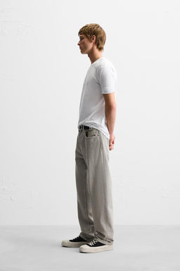 FLORAL PRINT STRAIGHT-LEG JEANS - Zara фото 4