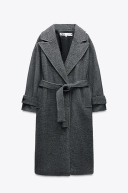 ZW COLLECTION WOOL BLEND COAT - Zara фото 4