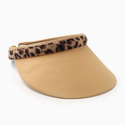 Козырёк женский MINAKU Leopard, коричневый, размер 56-58