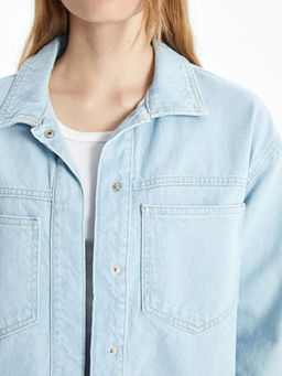 Oversize Kad?n Jean G?mlek Ceket