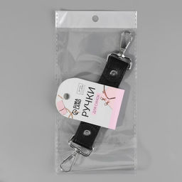 Ручка для сумки, с карабинами, 20 1 см 2,5 см, цвет чёрный/серебряный - Арт узор фото 6