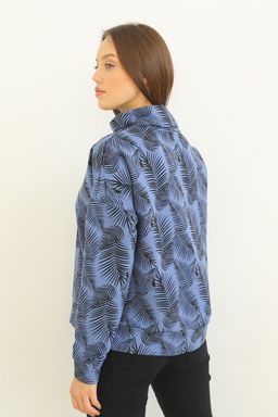 Джемпер женский 122L3 джинса/набивка - Solo mio фото 5