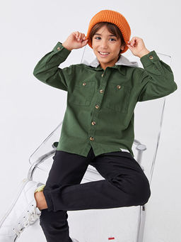 Rahat Kal?p Kap??onlu Gabardin Erkek ?ocuk G?mlek