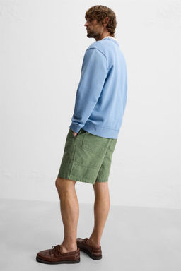 WASHED CANVAS BERMUDA SHORTS - Zara фото 5