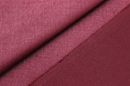 Джинс с ворсом цв.Винтажный бордово-малиновый, ш.1.5м, хлопок-100%, 330гр/м.кв - Купава фото 3