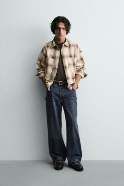 TEXTURED CHECK SHIRT - Zara фото 8