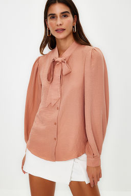 Rose Fularl? Dokuma Gomlek TWOSS21GO0098