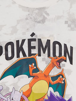 Pokemon Bask?l? Erkek ?ocuk ?ortlu Pijama Tak?m?