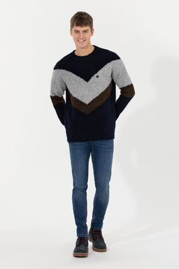 U. S. Polo Assn Мужской темно-синий свитер - U.s. polo assn фото 4