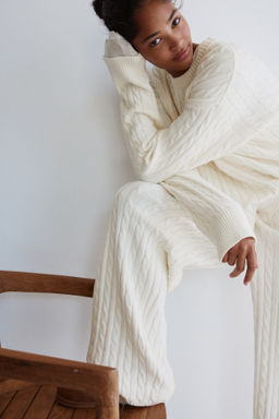 Jersey oversize en punto trenzado - H&m фото 4